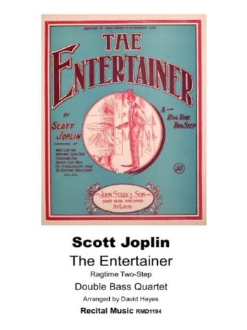 The Entertainer for Double Bass Quartet