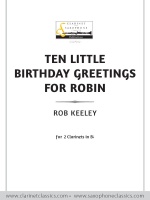 Ten Little Birthday Greetings for Robin