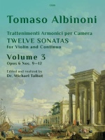 Twelve Sonatas Op. 6 Nos. 9 - 12 Volume 3