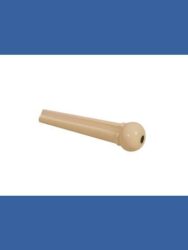 Acoustic Guitar Bridge Pins 12-Pack in Ivory With Black Dot