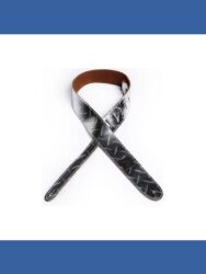 Planet Waves 20LDP00 Guitar Strap in Diamond Plate Silver