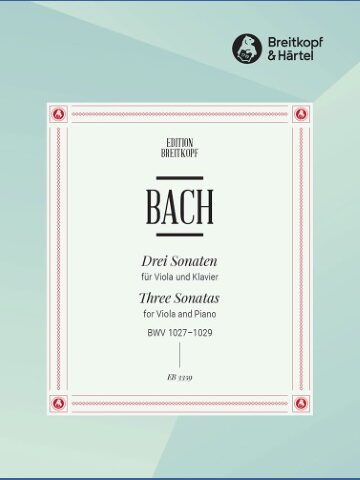 3 Sonatas BWV 1027-1029 for Viola and Piano
