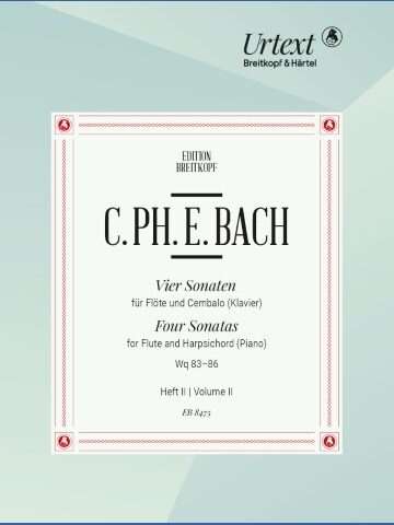 4 Sonatas for Flute Vol. 2: in G major Wq 85, in G major Wq 86