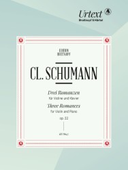 3 Romances Op. 22 for Violin and Piano