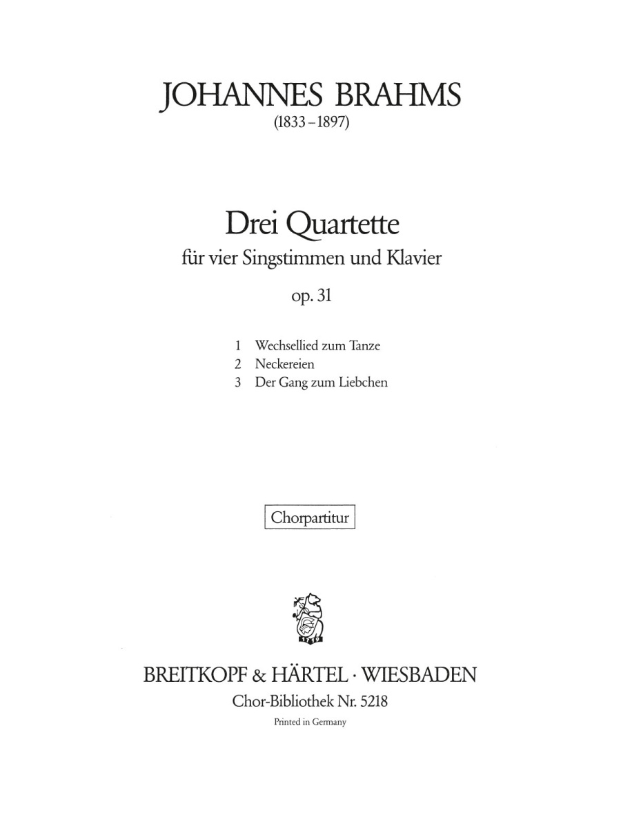 3 Quartets Op. 31