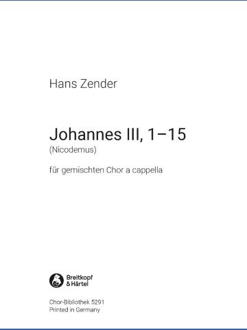 Zender: Johannes III, 1-15