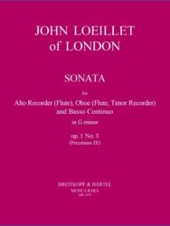 6 Sonatas Op. 1 No 3 in G minor