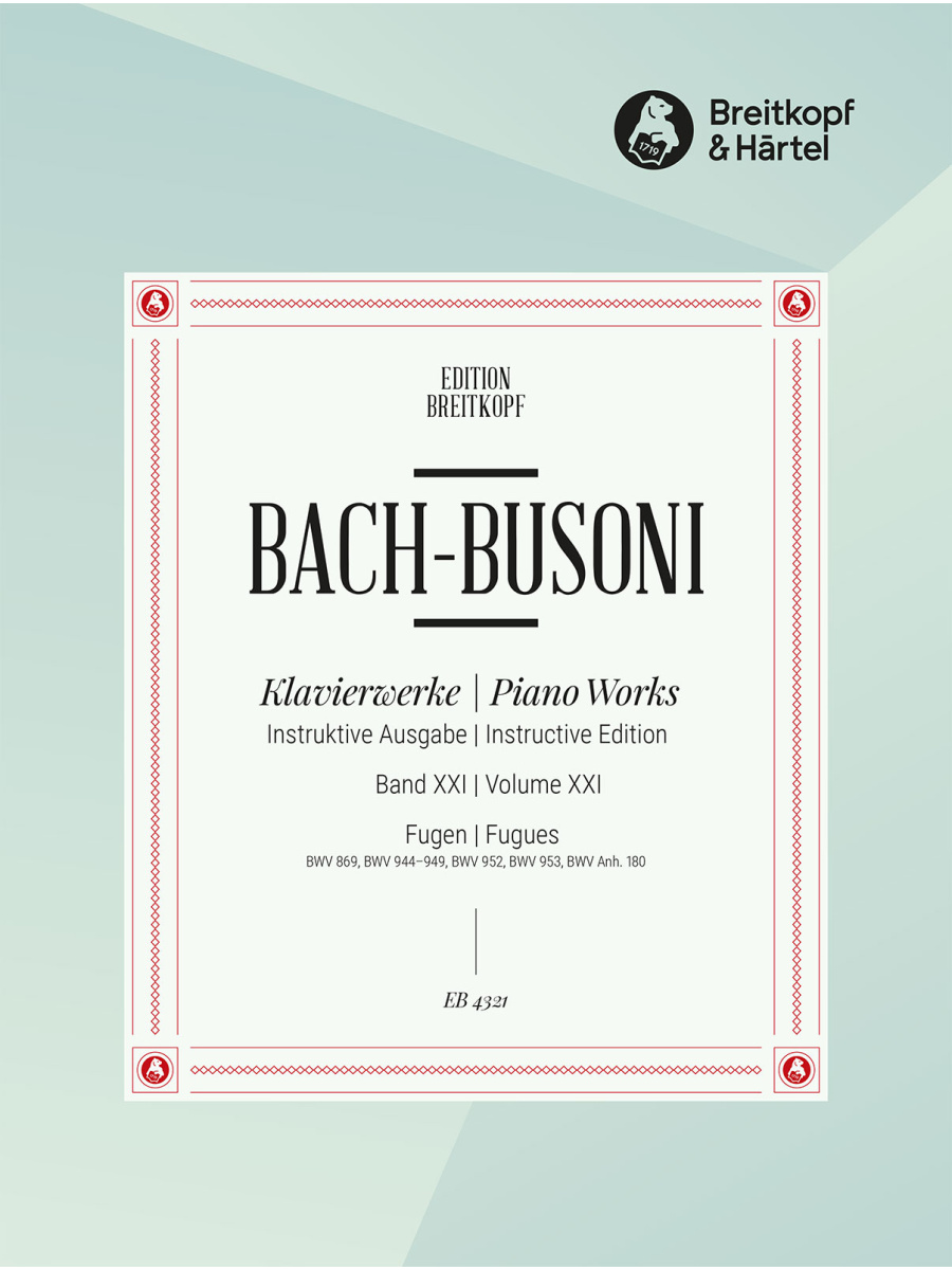 Piano Works Vol. XXI: Fugues BWV 896, 944–949, 952, 953, App. 180