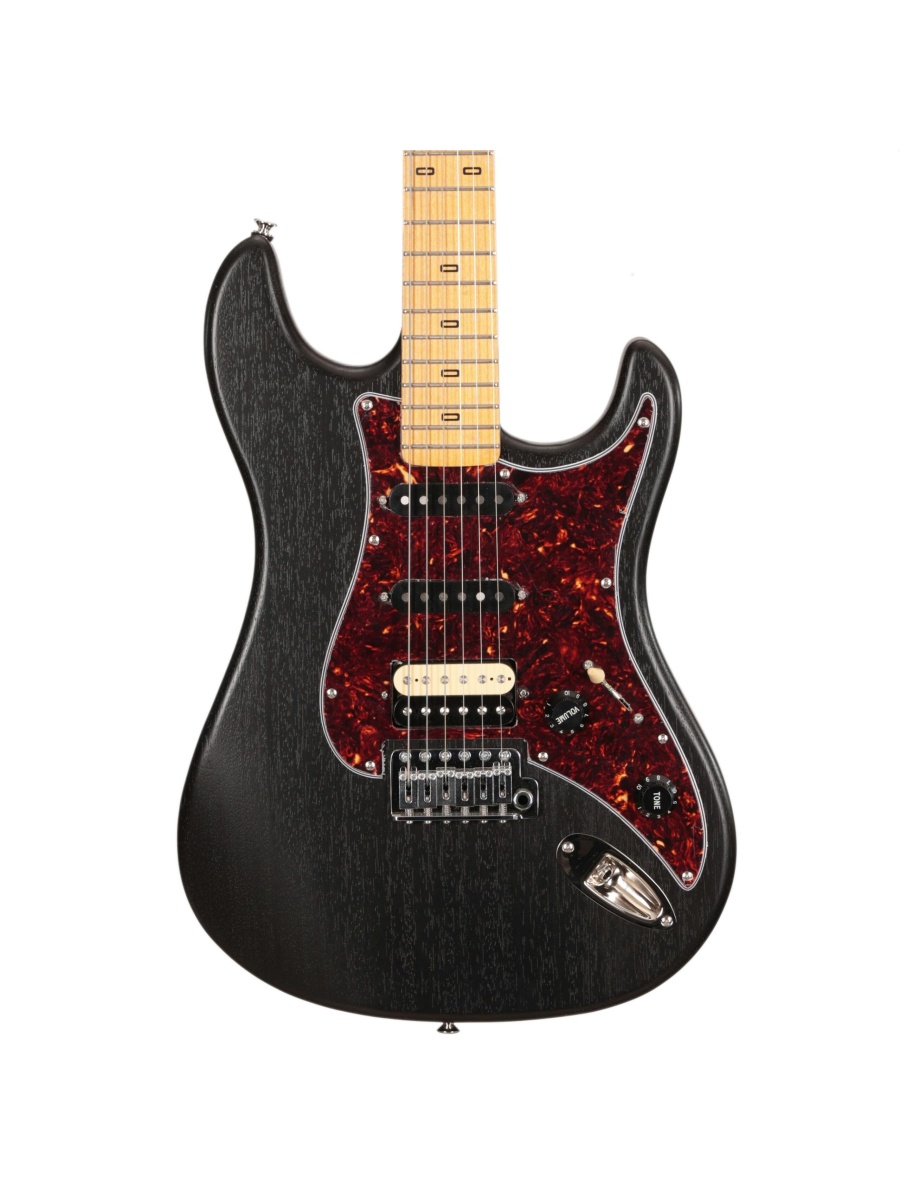 PJD Woodford Standard Plus HSS Electric Guitar in Midnight Black