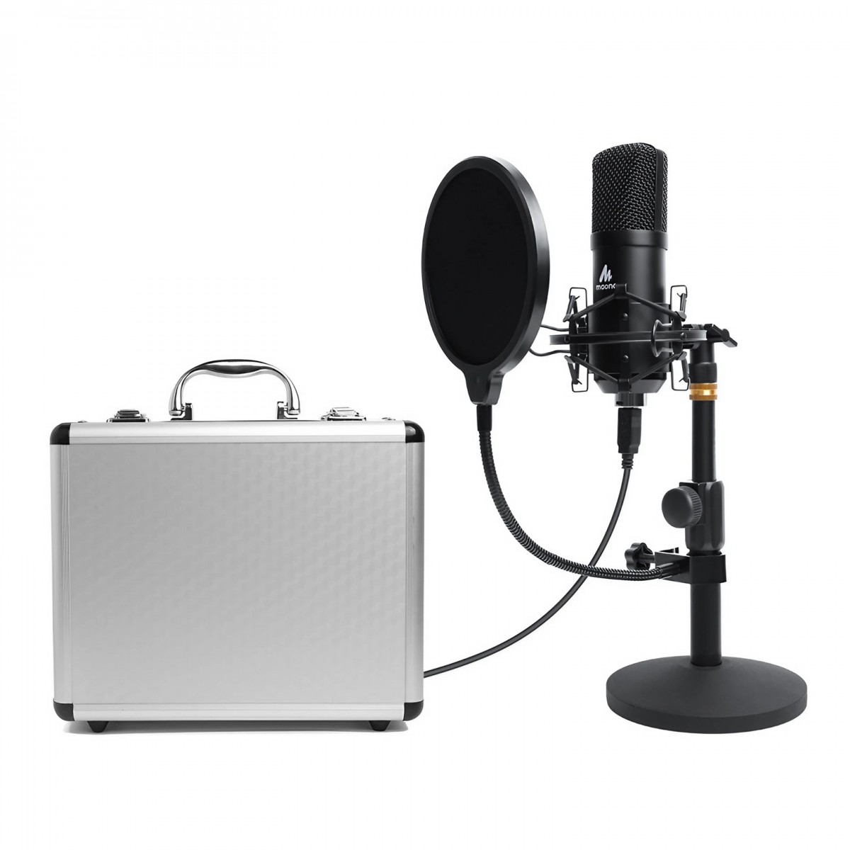 Maono USB-B Studio Desktop Condenser Microphone with Flight Case