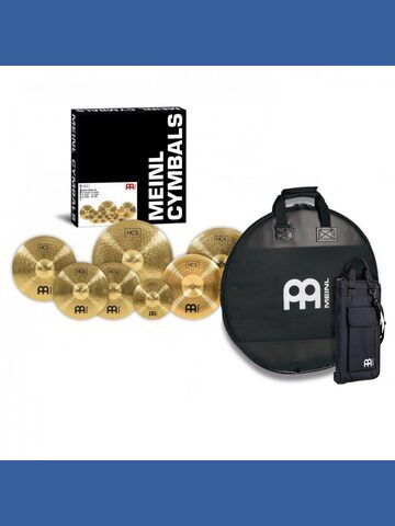 Meinl HCS Super 6 Cymbal Set Plus Cymbal & Stick Bag Bundle