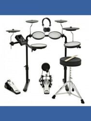 VISIONDRUM-PRO Electronic Drum Kit with Stool, Headphones & Bluetooth