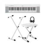 Yamaha Piaggero NP15 Portable Digital Piano, White inc. Accessories
