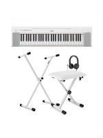 Yamaha Piaggero NP15 Portable Digital Piano, White inc. Accessories