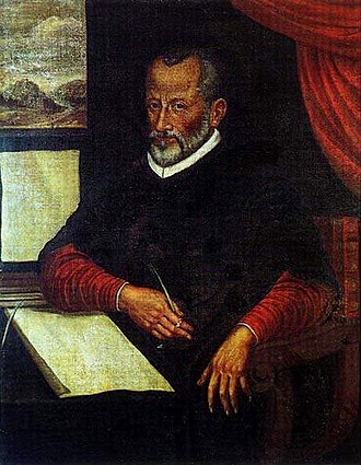 Portrait or famous Italian Renaissance composer Giovanni Palestrina