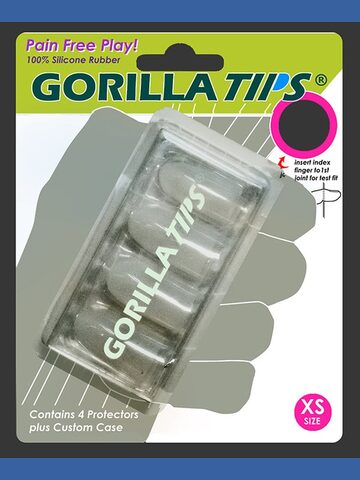 Gorilla Tips Clear Fingertip Protectors - Extra Small