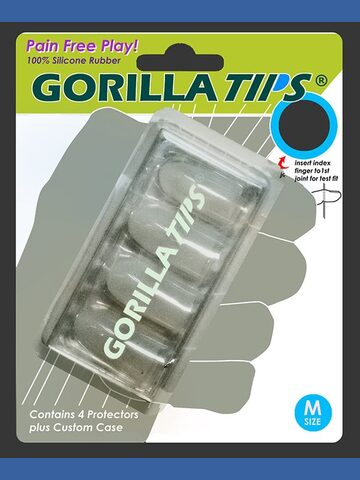 Gorilla Tips Clear Fingertip Protectors - Medium