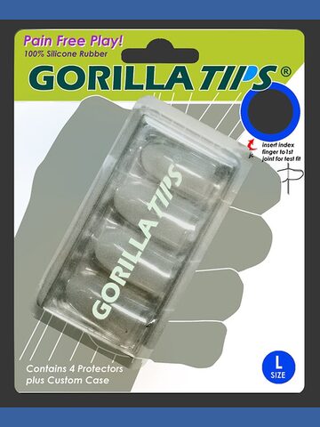 Gorilla Tips Clear Fingertip Protectors - Large