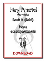 Hey Presto! for Violin Bk 3 Piano