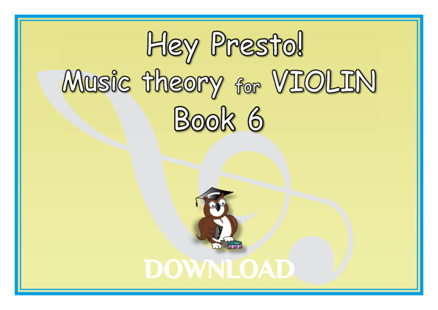 Music Theory for Violinists Bk 6