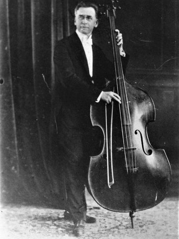 Black and white photograph of composer Vojta Kuchynka