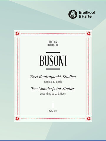 2 Counterpoint Studies according to J. S. Bach